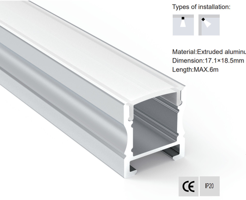 Aluminum Profile New for Strong and Lightweight Solutions 17x18.5mm (0.67"x0.73")