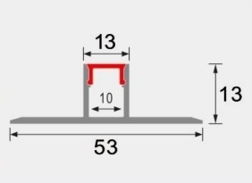 LEDCORP® Customized Aluminum Profile Recessed/Embedded/Reture Groove for Linear Light Assembly for Home Residence Office