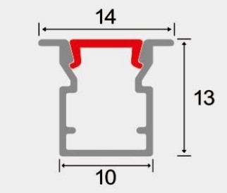 LEDCORP® Customized Aluminum Profile Recessed/Embedded Project Cases for Linear Light Assembly for Home Residence Office