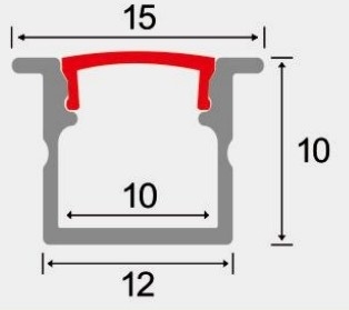 LEDCORP® Customized Aluminum Profile Recessed/Embedded Project Cases for Linear Light Assembly for Home Residence Office