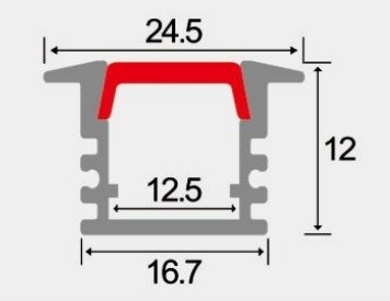LEDCORP® Customized Aluminum Profile Recessed/Embedded Project Cases for Linear Light Assembly for Home Residence Office