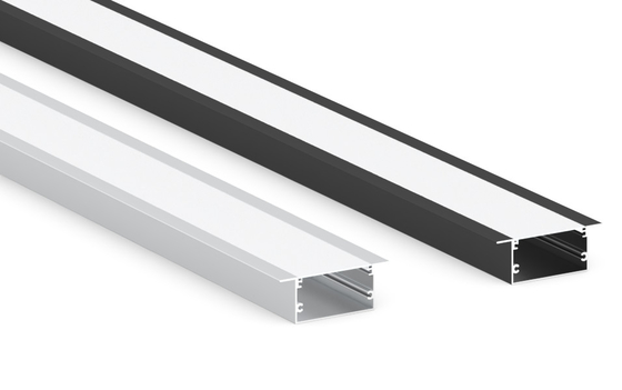 LEDCORP® Customized Aluminum Profile Recessed/Embedded Project Cases for Linear Light Assembly for Home Residence Office