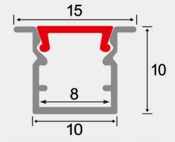 LEDCORP® Customized Aluminum Profile Recessed/Embedded Project Cases for Linear Light Assembly for Home Residence Office