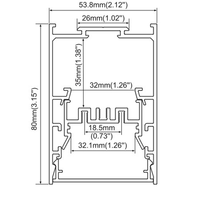 LEDCORP® High-Performance Aluminum Profile Magnetic/Ring/Module for Customizable LED Linear Light